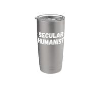 Umanista secolare - Scienza dell'Umanesimo - Ragione Ateismo ateo Bicchiere termico in acciaio inox doppia parete