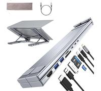 Umaniy Docking station per laptop con HDMI 4K, hub USB C 8 in 1 PD 100W/USB 3.0/TF/lettore di schede SD, docking station per tablet MacBook Pro/Air, Dell, HP, Lenovo ThinkPad, Dell, HP, ASUS