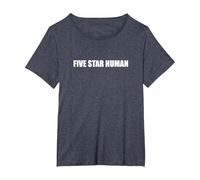 Umano a Cinque Stelle Maglietta, Donna Plus-Size, Pervinca, 2X