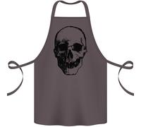 Umano Teschio Cotone Grembiule 100% Biologico