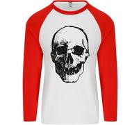 Umano Teschio Uomo L/S Baseball T-Shirt