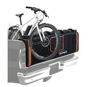 Umaogus Cuscinetto per portellone posteriore per mountain bike, 132 cm, con scanalature aggiornate per il portellone del camion, con strisce riflettenti e 2 tasche per attrezzi per il trasporto di