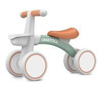 Umatoll Bicicletta Senza Pedali per 1 Anni, Bicicletta Equilibrio per Bambini 12-24 Mesi con Cestino, Giocattolo per Bici per i più Piccoli Baby, Primo Regalo di Compleanno (Verde)