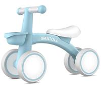 Umatoll Bicicletta Senza Pedali per 1 Anni, Bicicletta Equilibrio per Bambini 12-24 Mesi con Cestino, Giocattolo per Bici per i più Piccoli Baby, Primo Regalo di Compleanno (Azzurro)