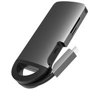 UMAX U-Connect Type-C Multiport H7-7 in 1 Adattatore USB-C, porta di ricarica PD Type-C 4K, lettore di schede SD microSD, 3 porte USB 3.0, compatibile con MacBook, Chromebook, dispositivi Windows