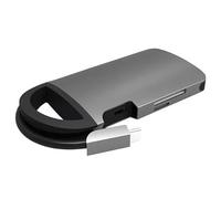 UMAX U-Connect Type-C Multiport H8-8-in-1 Type-C Hub Adapter, USB-C PD Power Delivery, 4K HDMI, SD, microSD, 3x USB 3.0, Gigabit Ethernet LAN