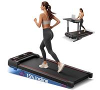 UMAY 3.0HP Tapis Roulant Salvaspazio Elettrico con Inclinazione 15%