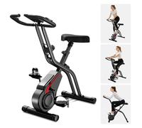 UMAY cyclette da casa pieghevole Ergometer, cyclette pieghevole 5-in-1 con Resistenza Magnetica a 16 Livelli, cyclette per casa Bici da Camera con Sedile Comodo, Massimo 136kg