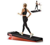 UMAY Tapis Roulant con Inclinazione 15%, Tapis Roulant Salvaspazio Elettrico 1-8KM/H, Walking Pad con Motore Silenzioso da 2,5 HP e Tripla Ammortizzazione, Max. Carico Massimo 136KG