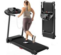 UMAY Tapis Roulant per Casa Pieghevole 14km/h, Tapis Roulant 3.0HP/2200W con Cardiofrequenzimetro, APP e Altoparlante, Treadmill con 12 Programmi di Allenamento, Carico Massimo 136KG