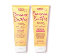 Umberto Giannini Banana Butter Nourishing Superfood Shampoo & Conditioner Set, pour cheveux secs, texturés ou crépus