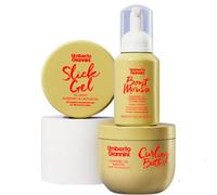 Umberto Giannini Kit di routine per capelli ricci, rinforzano e mantengono i capelli ricci, ricci e mossi, include crema per ricci, mousse e gel per bordi