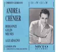 Umberto Giordano: Andrea Chénier - Carlo Bergonzi, Angeles Gulin, Sherril Milnes, Emily Derr, Georgette Psaros, Natale de Lazzari, New Philharmonic Orchestra, Ambrosian Chorus, Anton Guadagno - 2cd box set / MYTO