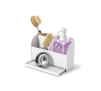 Umbra 1019722-660 Porta Spugna e Pompa per Sapone, Plastica, Bianco - NUOVO