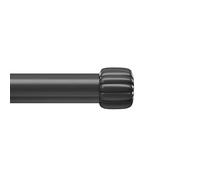 Umbra 2.5 cm Diametro Cleo Asta per tende regolabile 91-168 cm, Nero Opaco Ompleto Di Aste Per Tende Dal Design Moderno