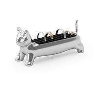 Umbra Ali Cat - Porta Anelli Zinco, Cromo, Ideale per Gioielli e Decorazione