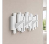 Umbra Appendiabiti da parete con ganci estraibili di design PVC Bianco