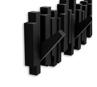 Umbra Appendiabiti da parete con ganci ribaltabili Moderno PVC Nero
