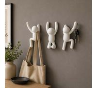 Umbra Attaccapanni da muro con 3 ganci a forma di omini che si arrampicano Buddy