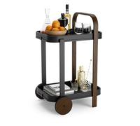 Umbra Bellwood Carrello bar e portavivande, Acciaio, Nero/noce