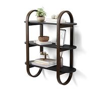 Umbra Bellwood Mensola a Parete, Nero/Noce