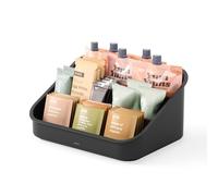 Umbra Bellwood - Organizer con 3 Scomparti, in plastica, Colore: Nero/Noce, 27 x 20 x 13 cm