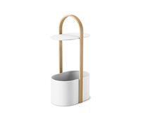 Umbra Bellwood tavolino portaoggetti, Acciaio, Bianco/naturale