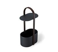 Umbra Bellwood tavolino portaoggetti, Acciaio, Nero/noce