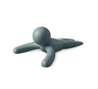 Umbra Buddy Fermaporta, set di 2 pezzi, Gomma, Antracite