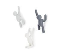 Umbra Buddy Ganci da Parete, Set di 3, Colori assortiti, Taglia Unica