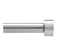 Umbra Cappa Asta per tende singola regolabile, diametro di 1,9 cm, 91-168 cm, Acciaio, Nichel/acciaio