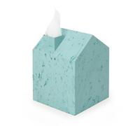 Umbra Casa Porta Fazzoletti, Plastica Riciclata, Blu oceano | Per scatole quadrate, estrazione facile, pulibile con panno umido