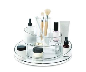 Umbra Cascada Organizer girevole per prodotti di bellezza, Trasparente