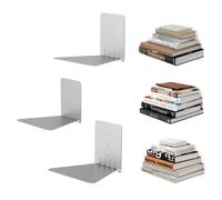 Umbra Conceal Mensole a scomparsa, set di 3, Grande, Argento | Acciaio, supporta 6.8 kg per mensola, montaggio facile, verniciatura a polvere