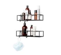 Umbra Cubiko Portaoggetti per Doccia, Nero, Set di 2, 2 unità