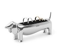 Umbra Dachsie Porta anelli, Zinco, Cromo