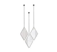 Umbra Dima Specchi a forma di rombo, Set di 3, Specchio, Nero