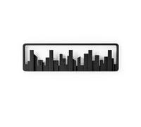 Umbra DPE4374103 - Appendiabiti da Parete, in plastica, 49,8 x 2,5 cm, Colore: Nero