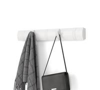 Umbra Flip Appendiabiti da parete in legno con 5 ganci - Bianco/Bianco