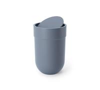 Umbra 6 L con Coperchio Basculante, pattumiera per Bagno e Piccoli spazi, Blu Ardesia, 6L