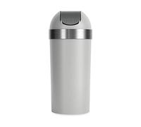 Umbra Pattumiera da 62 l con Coperchio Basculante, Grigio/Nichel, 62L
