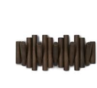 Umbra Picket 5 Ganci Appendiabiti IN Walnussfarben Listello Guardaroba con