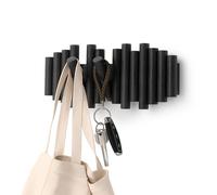 Umbra Picket Con 5 Ganci Appendiabiti Nero Listello Guardaroba da Parete Vestiti