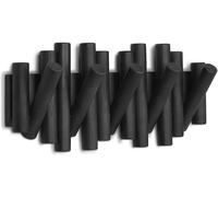 Umbra Picket Con 5 Ganci Appendiabiti Nero Listello Guardaroba da Parete Vestiti