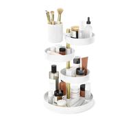 Umbra Pirouette Organizer per Prodotti di Bellezza, Acrilico, Bianco/Ottone, Taglia Unica