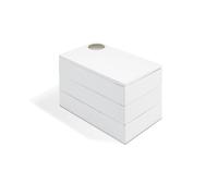Umbra Portagioielli girevole con chiusura magnetica Legno Bianco
