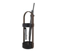 Umbra Portaombrelli con vaschetta e fondo idrorepellente Hub Legno Nero
