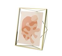 Umbra Portafoto da tavolo in stile moderno Prisma Metallo Ottone 20x25