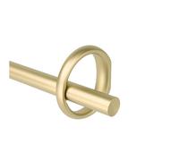 Umbra Ringlet Asta per Tende da 1 Pollice, Include 2 finali, staffe e Hardware abbinati, Acciaio Inossidabile, Oro, 1 Inches