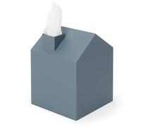 Umbra Scatola Dispenser per fazzoletti Moderno e Decorativo per Bagno, Ufficio, Camera da Letto e Altro, Blu Ardesia, 13x17x13 cm